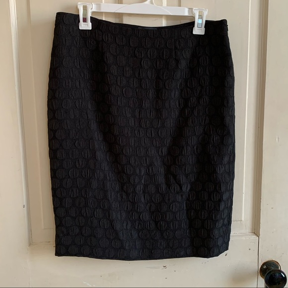 MAEVE Anthropologie black polka dot pencil skirt - Picture 3 of 16